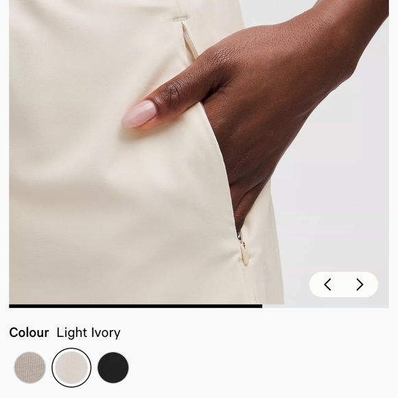 Lululemon Swift Relaxed Shorts 9” with zipper Pickets Cream - Picture 5 of 10